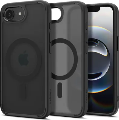 Zdjęcie produktu dla Etui Spigen Ultra Hybrid MagSafe DO iPhone 16E Frost Black Ochrona TPU