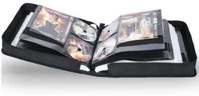 Obrázok produktu pre Úložná krabica na CD/DVD s extra širokými štítkami a kapacitou 200 diskov