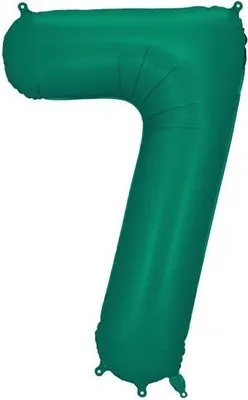 Produktbild von Folienballon Zahl „7“, 86cm, flaschengrün