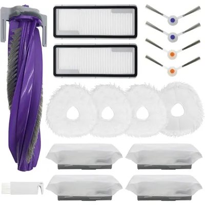 Image de INF Kit de pièces de rechange compatible avec Narwal Freo X Ultra – brosse caoutchouc, filtres HEPA, tampons de vadrouille, brosses latérales et sacs