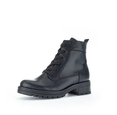 Produktbild von Gabor Comfort Schnürstiefelette - Schwarz Glattleder Größe: 41 Normal