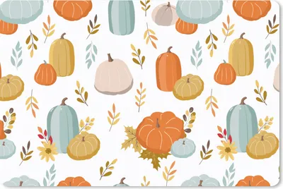 Produktbild von MuchoWow® Schreibtischunterlage Kürbis - Herbst - Muster 60x40 cm - XXL Mauspad - Großes Mauspad