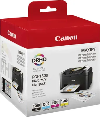 Image de Canon PGI-1500 BK/C/M/Y Multipack - pack de 4
