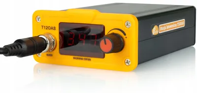 Zdjęcie produktu dla Rosfix Stacja Lutownicza do Grotów T12 Orange Akbash Standard T12OAS + T12B + Grot T12D32 + Topnik Lutowniczy RMA-223 z Lutownicą i Igłą + Topnik NC-5