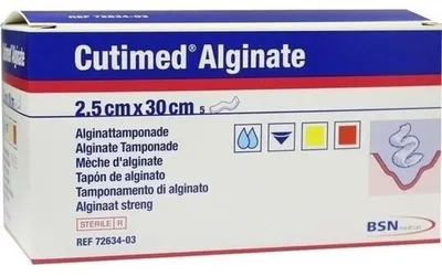 Produktbild von CUTIMED Alginate Alginattamponade 2,5x30 cm