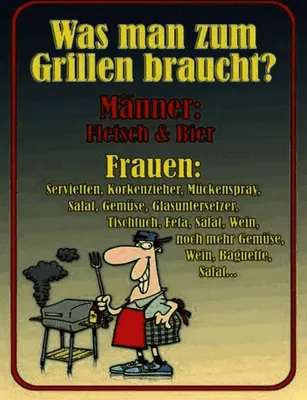 Produktbild von vianmo Holzschild 40x30 cm Grillen Männer Fleisch Bier