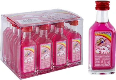 Produktbild von Krugmann 20 x Feen Staub | Himbeer-Vanille Likör Mini 15% Vol á 20 ml