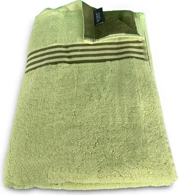 Produktbild von grace grand spa Duschtuch Sports mit farblich abgesetzter Bordüre Dunkelgrün/hellgrün One Size