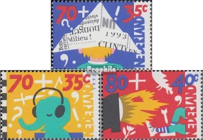 Produktbild von Briefmarken Niederlande 1993 Mi 1492II C-1494II C (kompl.Ausg.) postfrisch Das Kind und die Medien