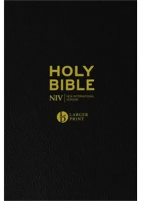 Produktbild von NIV Larger Print Black Leather Bible