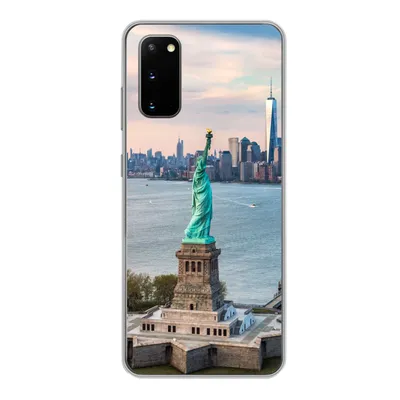 Produktbild von MuchoWow® Handyhülle Schutzhülle Hülle für Samsung Galaxy S20 Freiheitsstatue mit der Skyline von New York Silikon Softcase Handy Hülle - Bild
