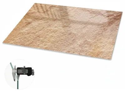 Produktbild von Glas Tischplatte 120x60 cm – Tischauflage aus gehärtetem Glas – Glasplatte für Esstisch – Küchentischplatte aus Glas – Tischschutz Glas modern – Dekorative Glasplatte – Pflegeleichte Glastischplatte – Sicherheitsglas Tischplatte – Warme Textur, KI-generiertes Bild