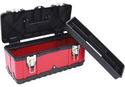 Produktbild von KS Tools  Kunststoff-Stahlblech-Werkzeugkiste, 395x180x170mm, 850.0355