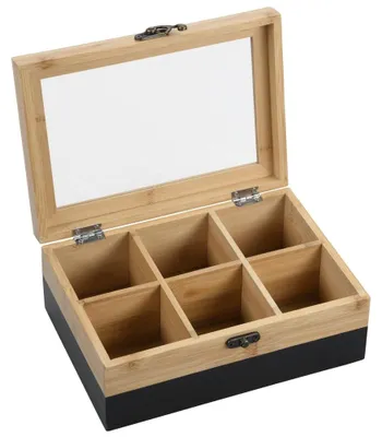 Obrázek produktu pro Kesper 58940, Přírodní, Černá, Bamboo, Obdélník, 215 mm, 150 mm, 85 mm