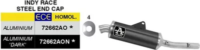 Image de Échappement ARROW Indy Racing Slip-On homologué noir aluminium acier inoxydable pour Yamaha Teneré 700