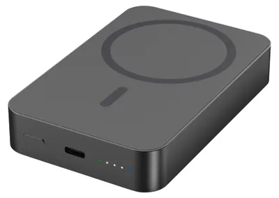 Image de ANSMANN 1700-0199, batterie externe 10000 mAh, modèle PB115PD, compatible MagSafe, USB-C, avec charge rapide PD 20W