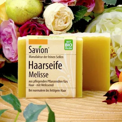 Produktbild von Haarseife - Melisse 80g | SAVION