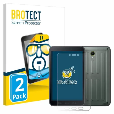 Produktbild von 2x Für Samsung Galaxy Tab Active 5 (Hochformat) Schutzfolie BROTECT Displayschutz Display Schutz Folie Klar Transparent