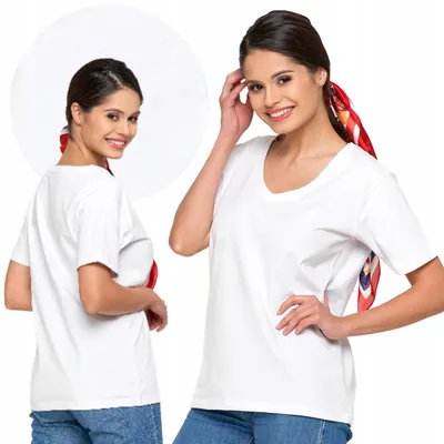 Productafbeelding van Moraj - Wit T-shirt - Dames T-shirt, maat XXL - Katoenen T-shirt - Wit T-shirt