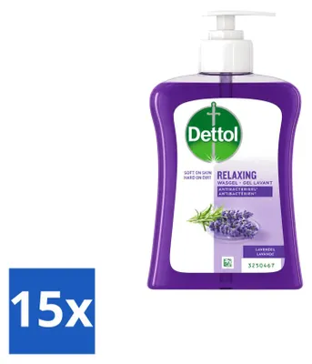 Productafbeelding van 15 x Dettol handzeep - Lavendel - 250 ml - Voordeelverpakking - 15 stuks
