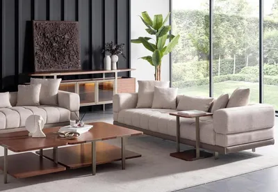 Produktbild von Wohnzimmer Set Einrichtung Sofa Couchtische Beistelltisch 255cm Couch 5tlg