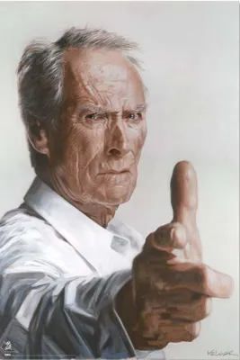 Obrázek produktu pro Sebastian Kruger – Clint Eastwood – Plakát 61 x 91,5 cm