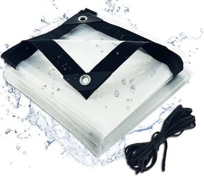 Produktbild von Famanu Schutzplane Wasserfest Transparent - 3 x 6 m