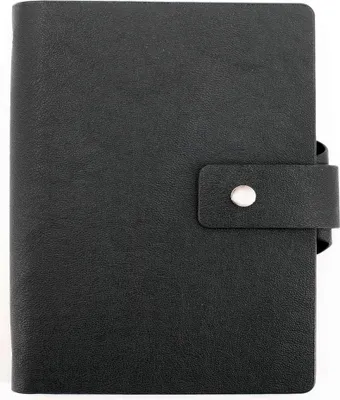Produktbild von bind Terminplaner mit Ringmechanik A5 Kunstleder schwarz ca. 23 × 17 × 3,5 cm 15801