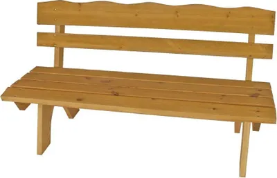 Produktbild von Gartenbank Sitzbank Holzbank Kiefer B 150 x H 82 x T 60 cm, aus Kiefernholz
