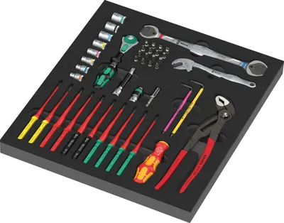 Produktbild von Wera 9753 Schaumstoffeinlage Kraftform Kompakt Wartung Set 1