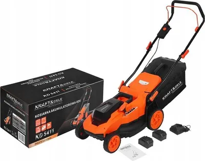 Zdjęcie produktu dla Kosiarka Akumulatorowa do Trawy 40V 38 cm Kosz 50L Kraft&Dele