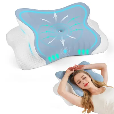 Obrázok produktu pre Ergonomická ortopedická podpera na krk z pamäťovej peny s umývateľným poťahom