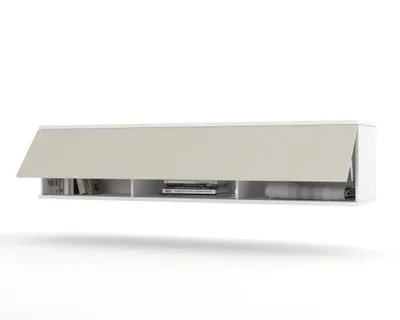 Produktbild von TV-Lowboard Fernsehschrank SIMPLY UP HÄNGEND Weiß Matt/Cashmere 160cm
