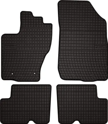 Image de Tapis de sol voiture en caoutchouc pour Dacia Duster I (2014-2017, SUV - après facelift) Noir, lot de 4 pièces, fixations