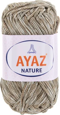 Produktbild von 100g Strick-Garn Nature Strickwolle Häkelgarn Makramegarn, Freie Farbwahl, Farbe:khaki | grau