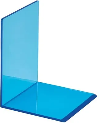 Immagine prodotto di Maul - Fermalibro Maul 10x10x13cm Acrilico Blu Neon | Inserire 2 pezzi | 10 pezzi