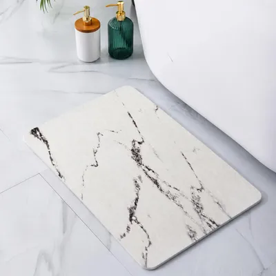 Imagen del producto de Alfombrilla de baño de diatomeas, 60 x 39 cm, antideslizante, de secado rápido, para el baño