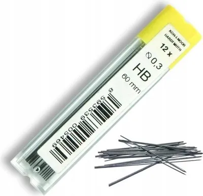 Obrázek produktu pro Koh-i-noor 4132 - grafitové tuhy do mikrotužky 0,3 mm, HB - 12 ks