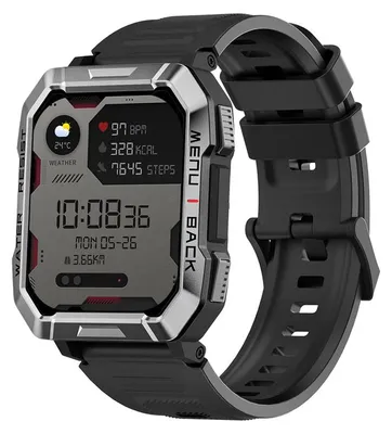 Immagine prodotto di Blackview W60, 2.01inch HD,900mAh Battery, LED Flashlight &amp; Compass Function, 24-hour SpO2 Detection + Heart Rate Monitoring, Monitor Sleep status, Calls and SMS notification, Black
