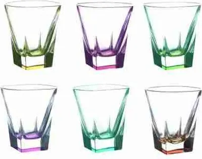 Immagine prodotto di Set 6 bicchieri fusion liquore colorati