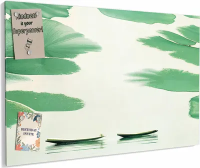 Produktbild von Magnettafel 60x40cm magnetisch & beschreibbar Metall-Board - Boote auf dem See