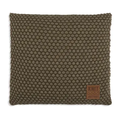 Produktbild von Knit Factory Juul Kissen - Grün/Olive - 50x50 cm