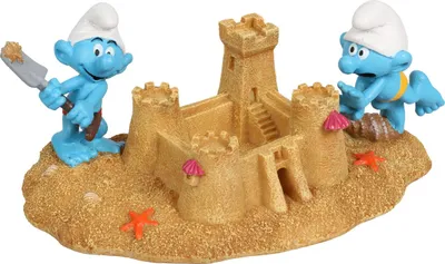 Image de Les Schtroumpfs construisent un château de sable - Figurine
