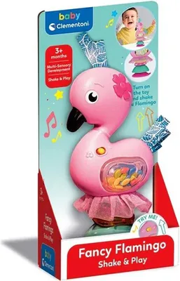 Produktbild von Clementoni Baby Schicker Flamingo Schüttel & Spiel One Size