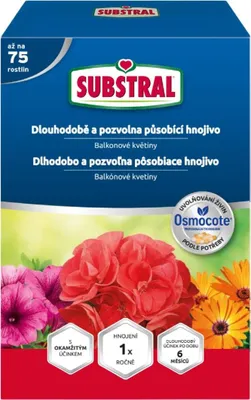 Obrázek produktu pro SUBSTRAL Hnojivo s Osmocote pro balkónové květiny 750 g SUBSTRAL 75140