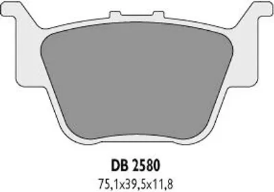 Immagine prodotto di Kh373 Per Pastiglie Freno Posteriori Honda Trx - Sostituisce Db2580Mx-D E Db2580Qd-D