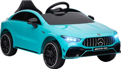 Produktbild von AIYAPLAY Kinder Elektroauto 12V Kinderauto mit Fernbedienung, Musik, Elektrofahrzeug mit Leuchte, USB/MP3-Anschluss, Rückwärtsfunktion, 3-5 km/h, für Kinder 3-6 Jahre, Hellblau