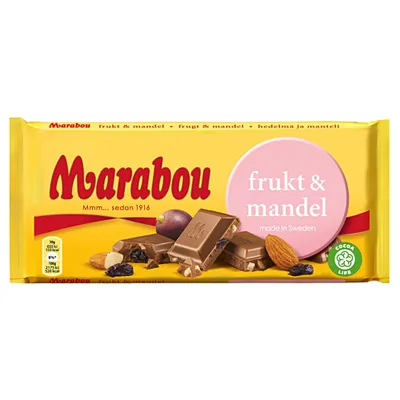 Produktbild von Marabou Frukt & Mandel 200g