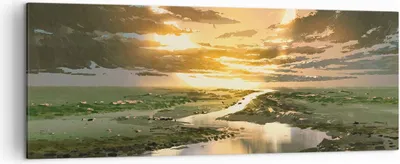 Produktbild von Bild auf Leinwand - Leinwandbild - natur natur - 140x50cm - Wand Bild - Wanddeko - Wandbilder - Leinwanddruck - Bilder - Kunstdruck - Wanddekoration - Leinwand bilder - Wandkunst - AB140x50-4042
