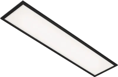 Image de Panneau LED BRILONER LEUCHTEN SIMPLE, 24 W, 2300 lm, IP20, noir, plastique-métal, 100 x 25 x 6 cm